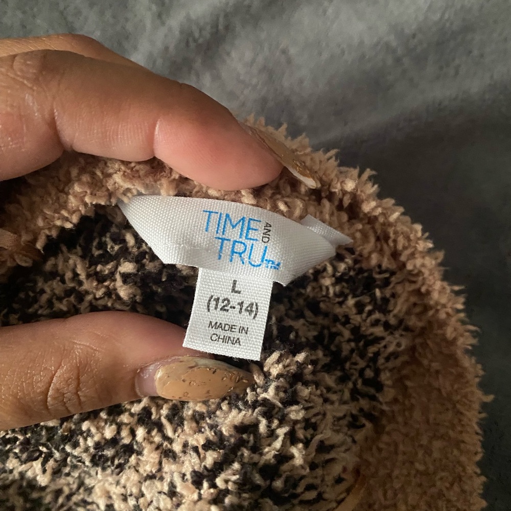 Time and Tru Cozy Tan Sweater